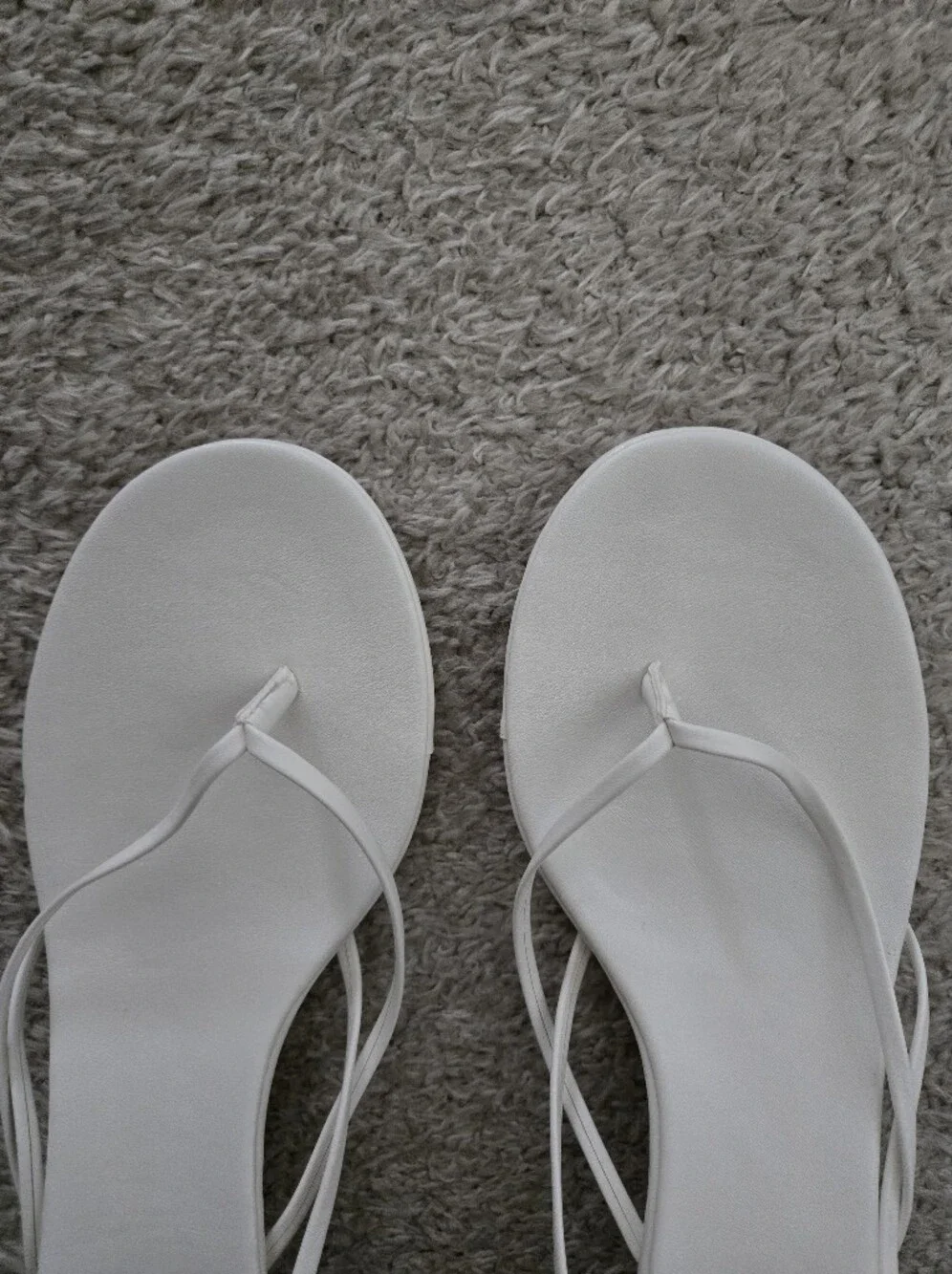 Fashion Nova White Minimalist Strappy Sandals